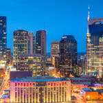 Picture of downtown Nashville Tennessee a dusk. Lessons learned from the nashville bombing