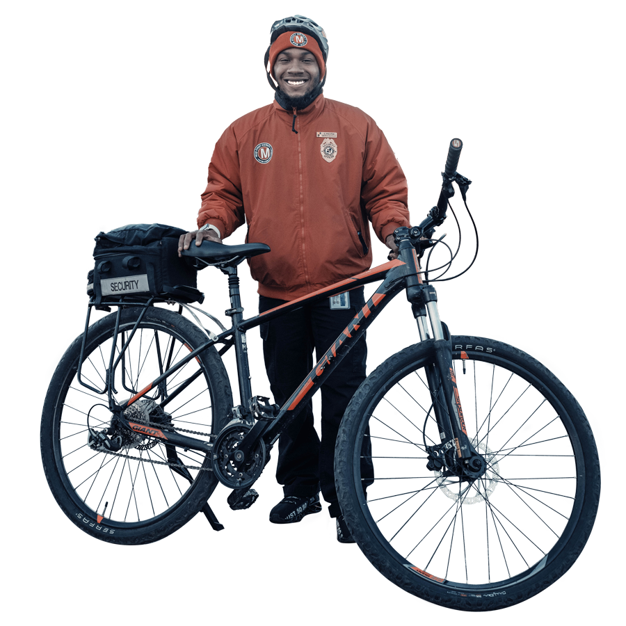 Now Hiring Midtown Kansas City area awareness officer on a bike patrolling Mainstreet